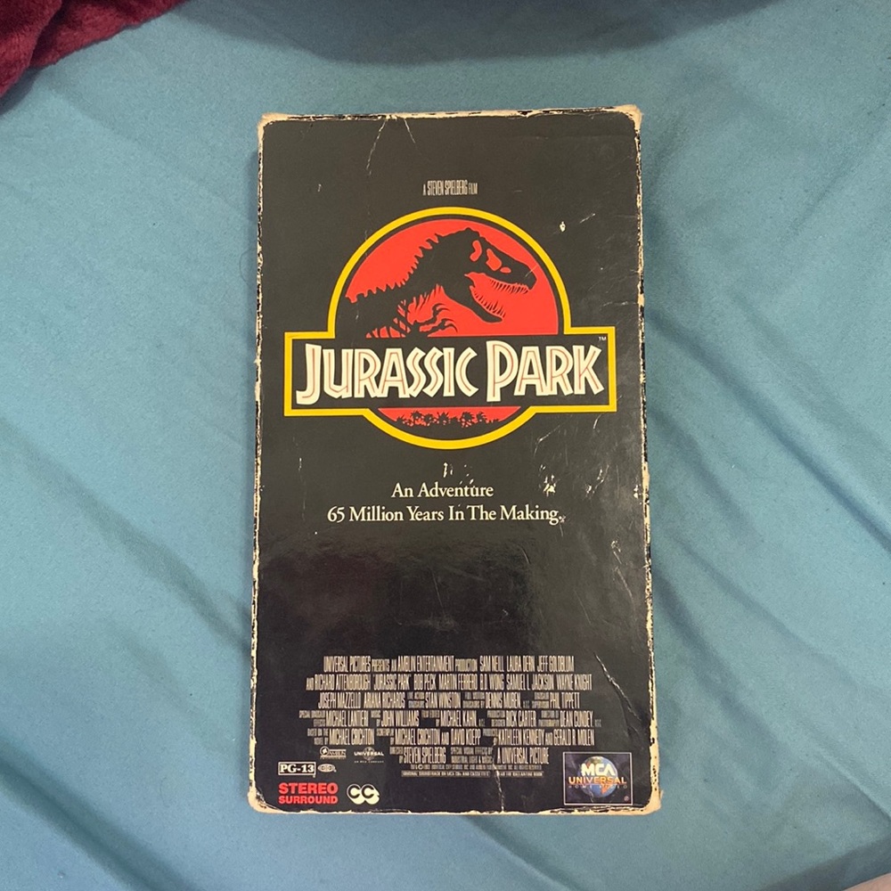 Jurassic Park VHS Tape Classic